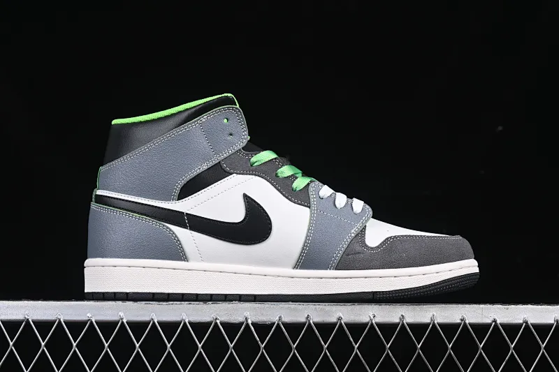All categories Air Jordan Jordan series basketball shoes Air Jordan 1 Mid Air Jordan 1 Mid "Casa 93" white, gray and brown color Zhongbang basketball shoes HQ3829-001